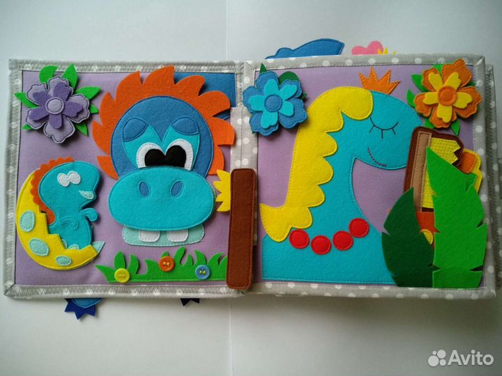 Развивающая книжка из фетра