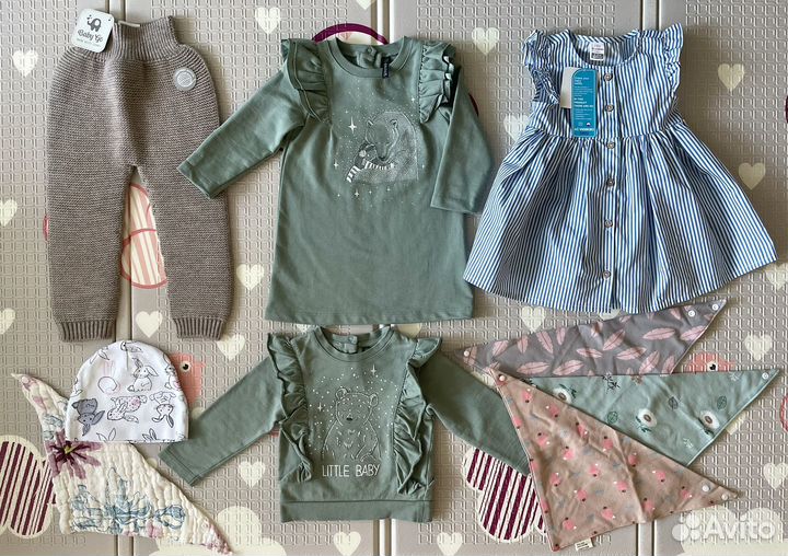 Вещи на девочку 9 мес - 1.5 года