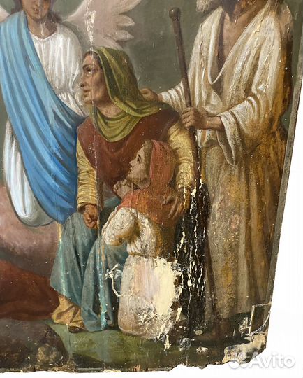 Храмовая икона Скорбящим Радость 19 век