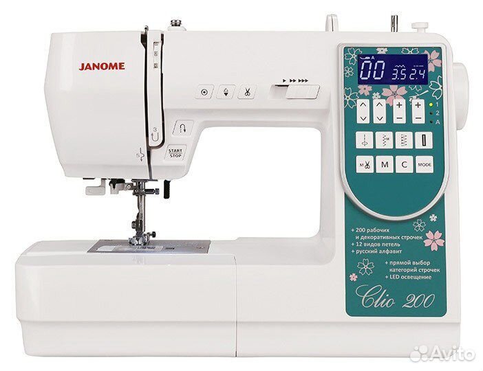 Новая компьютерная швейная машина Janome Clio 200