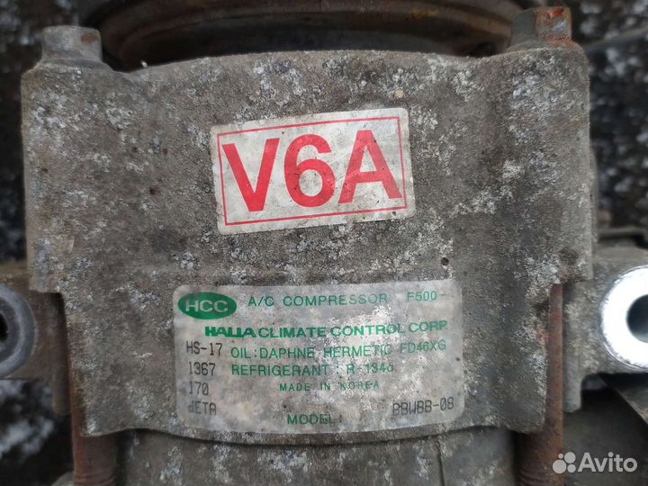 Компрессор кондиционера hyundai sonata 4