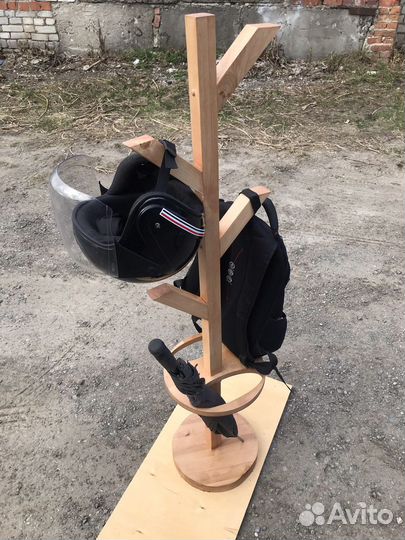 Вешалка для одежды напольная деревянная