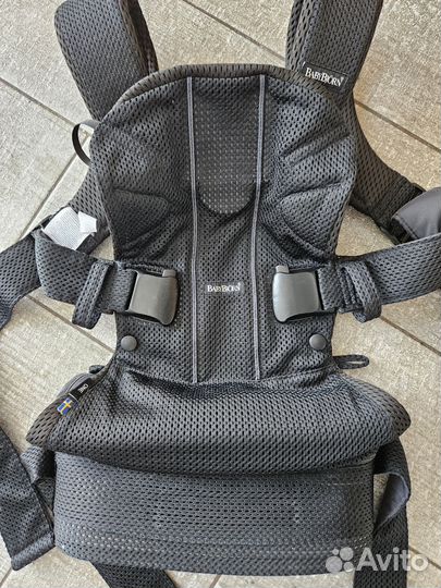 Рюкзак кенгуру BabyBjorn One Air 3D Mesh чёрный