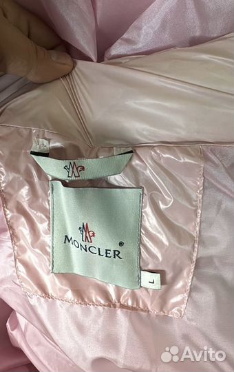 Пуховик Moncler pink с NFC женский