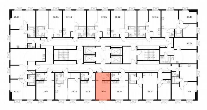 Квартира-студия, 20 м², 8/33 эт.