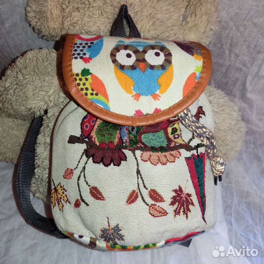 Рюкзак детский Совы гобелен
