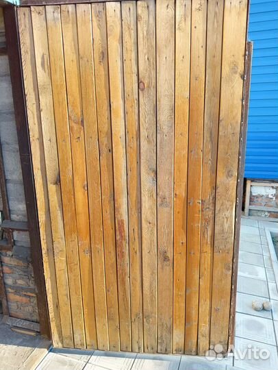 Ворота гаражные металлические бу