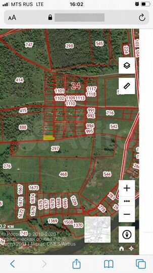 Участок 18,5 сот. (СНТ, ДНП)