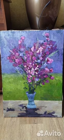 Картина маслом на холсте цветы