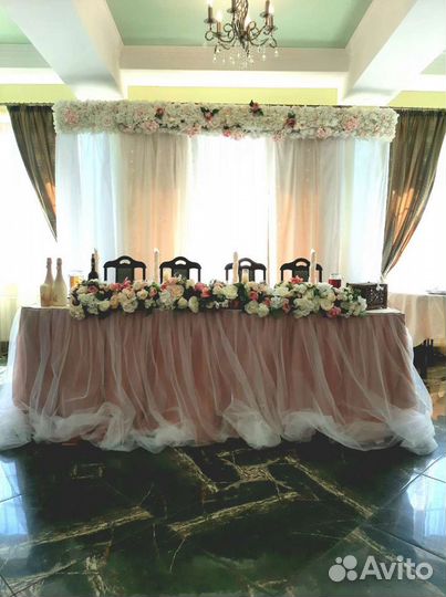 Декор зоны молодожёнов