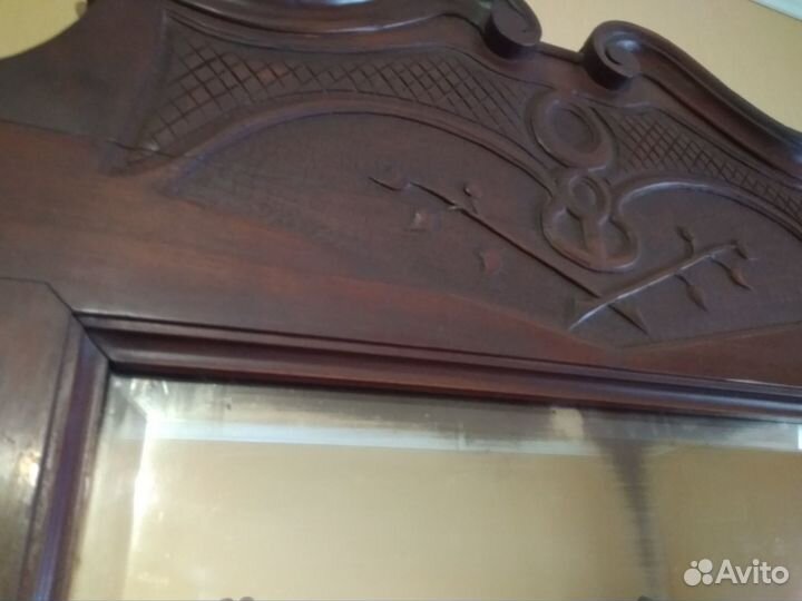 Трюмо напольное модерн. красное дерево