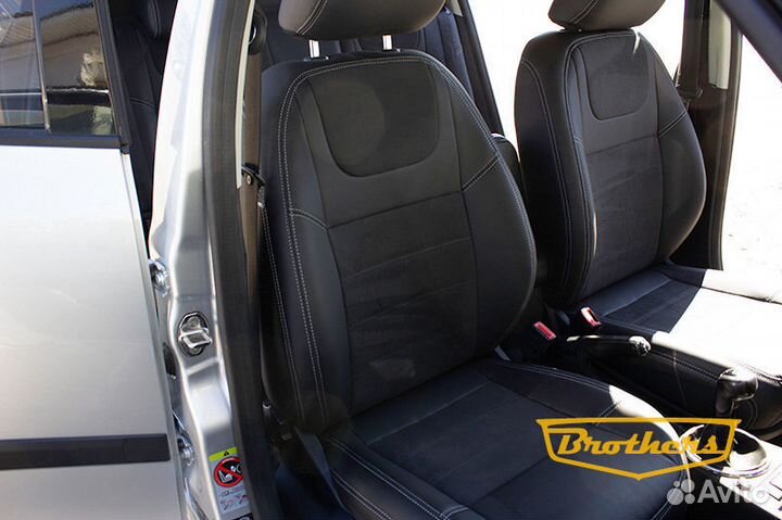 Чехлы уровня перетяжки для Skoda Fabia 2 (07-14г)