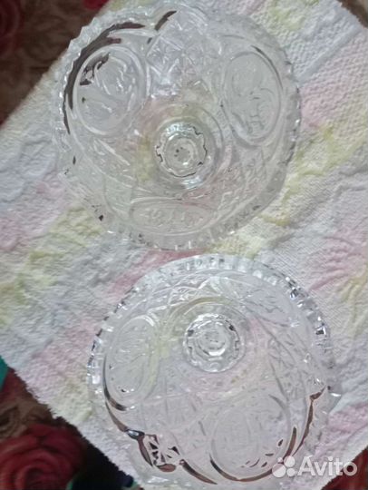 Хрустальные вазочки СССР