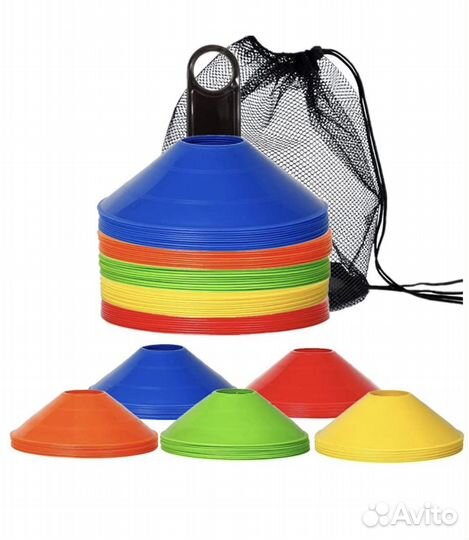 Фишки (Конусы) напольные спортивные 50 шт