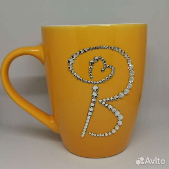 Кружка со стразами