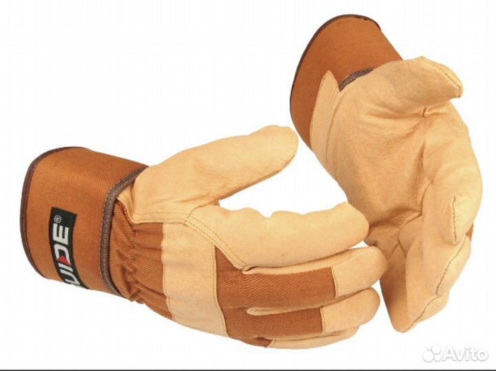 Перчатки комбинированные из свиной кожи guide 201