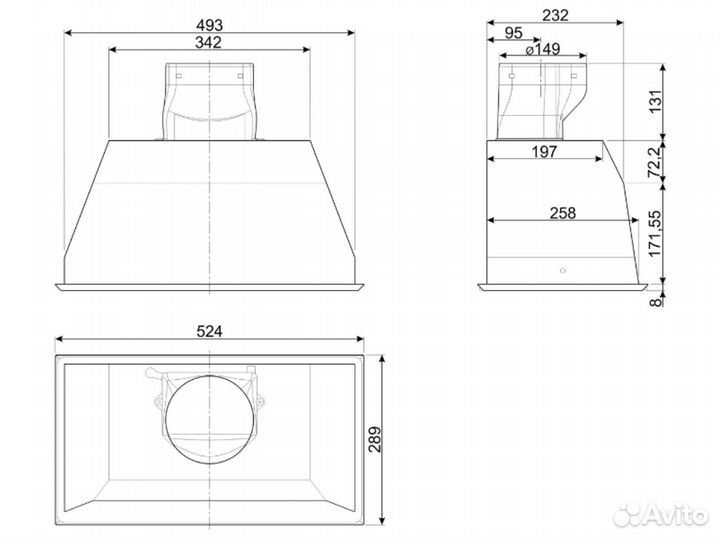 Встраиваемая вытяжка Smeg kseg5XSA