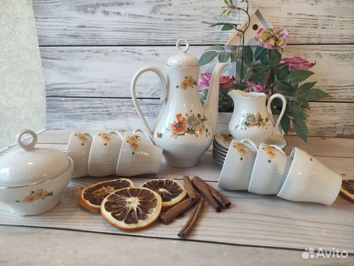 Кофейный сервиз гдр Ilmenau