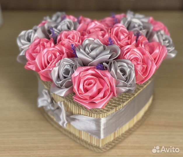 Корзинки с розами, ручная работа