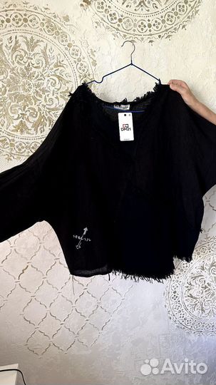 Блуза лен хлопок марлевка