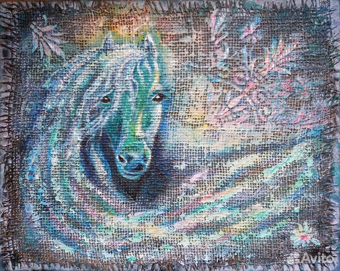 Картина маслом на холсте Портрет лошади