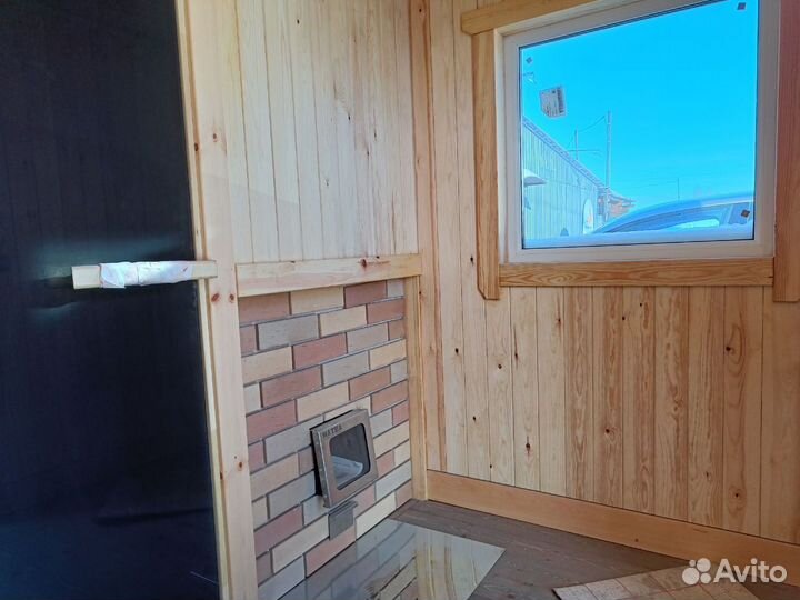 Каркасная баня 4*2,5 м в наличии