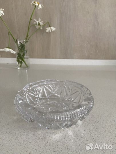 Пепельница СССР хрусталь