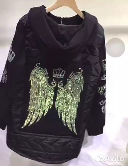 Куртка с крыльями кристаллы 42-56