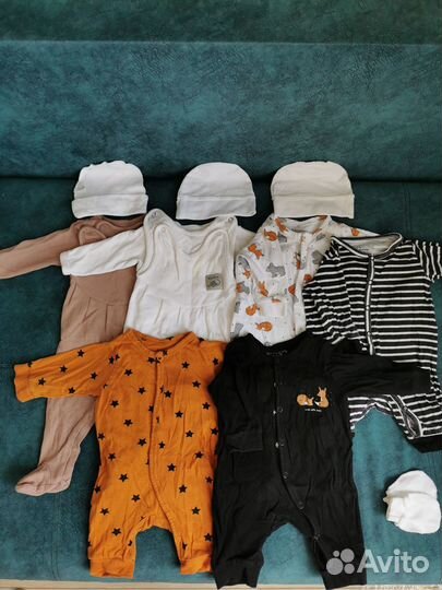 Детские вещи пакетом на новорожденного мальчика 56