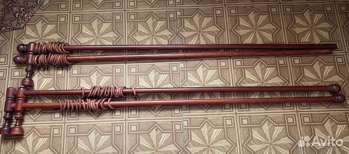 Карниз деревянный под красное дерево