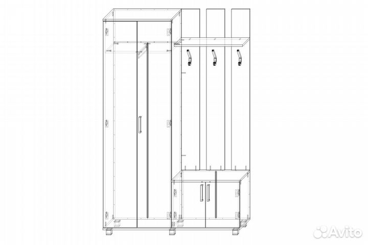Набор мебели для прихожей Лира
