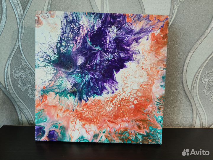 Картина абстрактная акрил