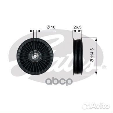 Ролик обводной приводного ремня T36212 Gates