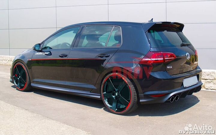 Пороги Oettinger для Volkswagen Golf 7 (5D) (Дорес