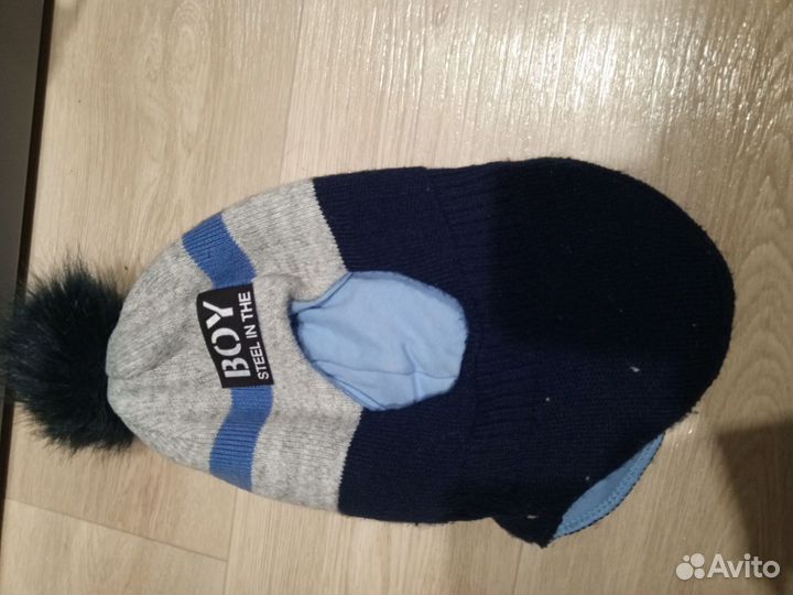 Шапка шлем зимняя