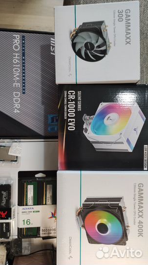 Комплекты LGA 1700: Core i3 12100f + h610 + 16Gb