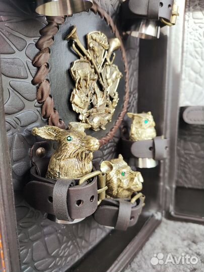 Презент кейс для алкоголя с рюмками-перевертышами