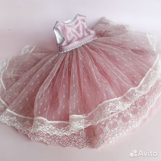 Платье новогоднее для куклы Паола Рейна 34 см