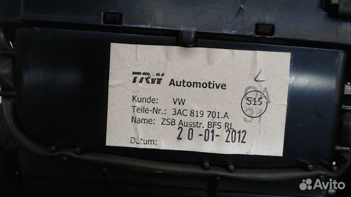 Дефлектор обдува салона Volkswagen Passat CC, 2012