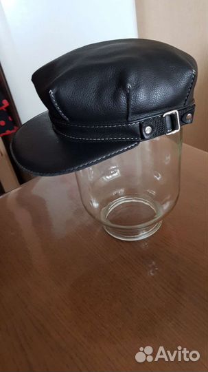 Кепка кожаная унисекс