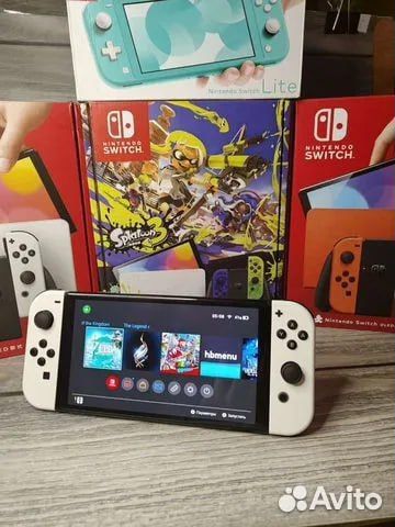 Новые Прошитые Nintendo Switch Oled,Lite + игры