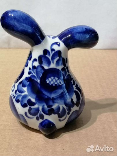 Заяц фарфор гжель
