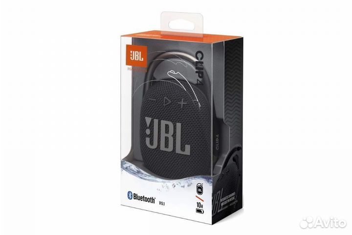 Беспроводная колонка JBL Clip 4 Black