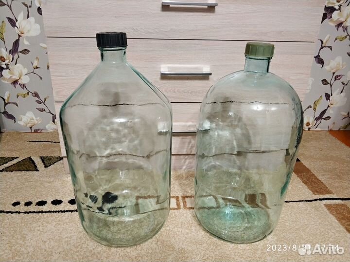 Стеклянные бутыли 20литров