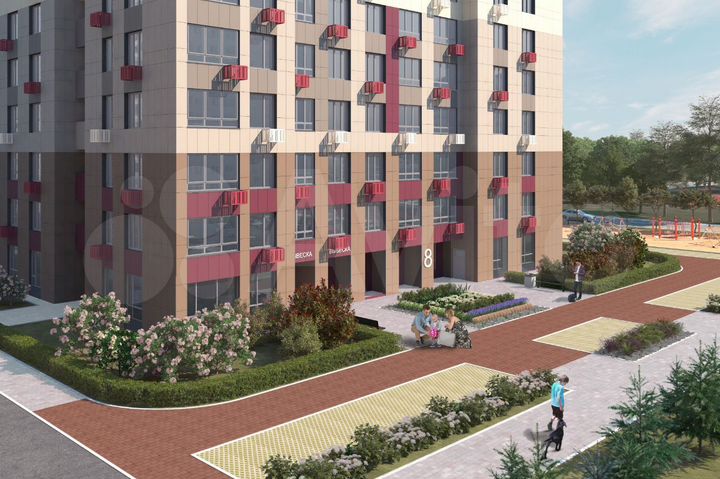 2-к. квартира, 56,5 м², 12/25 эт.