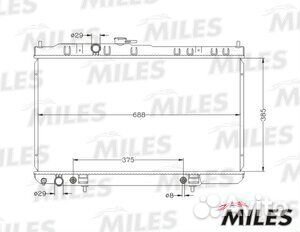 Радиатор двигателя Nissan Almera Classic 1.6 A/T