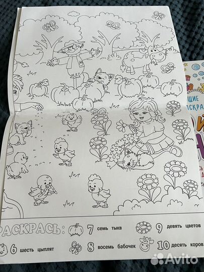 Книга плакат раскрашка