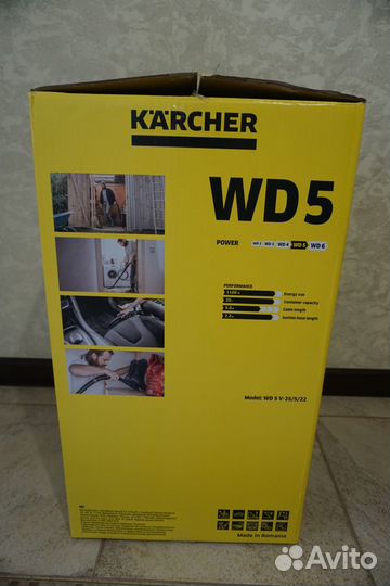 Строительный пылесос Karcher WD 5