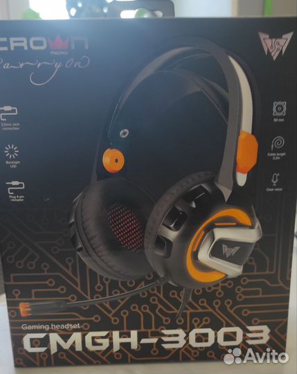 Игровые наушники Crown