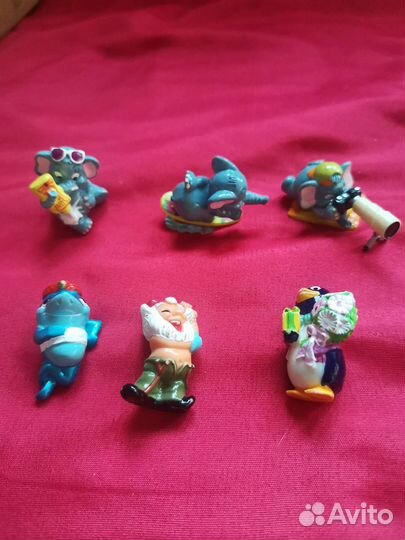 Киндер сюрприз гномы, слоны, акулы